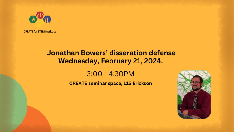 Jonathan Bowers' dissertation defense