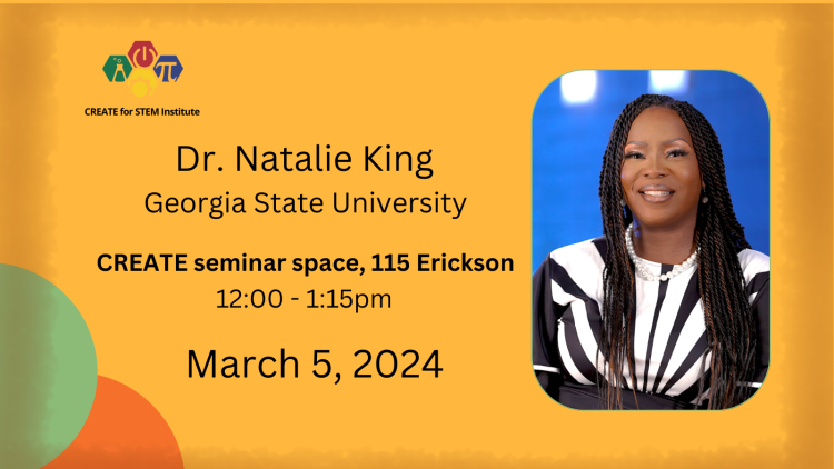 CREATE Seminar Series welcomes Dr. Natalie King