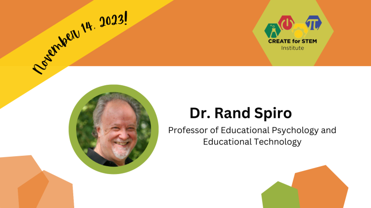 Dr. Rand Spiro: ChatGPT and Complex Aspects of Science Learning, Nov. 14, 2023