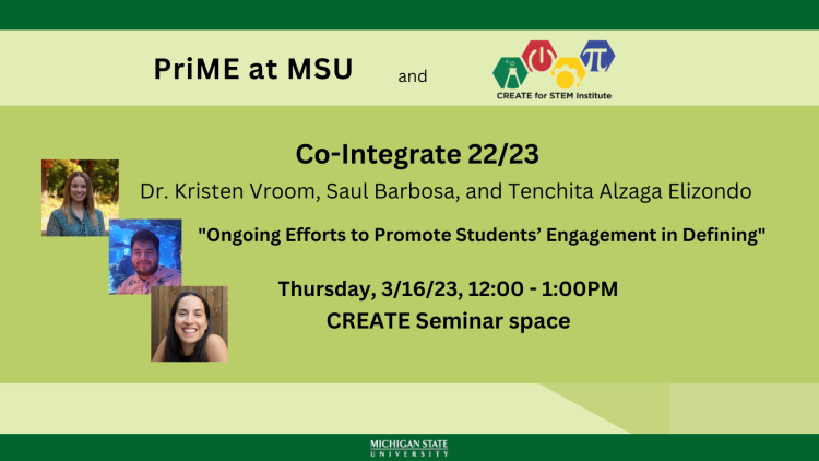 Co-Integrate continues, Thursday, March 16, 2023