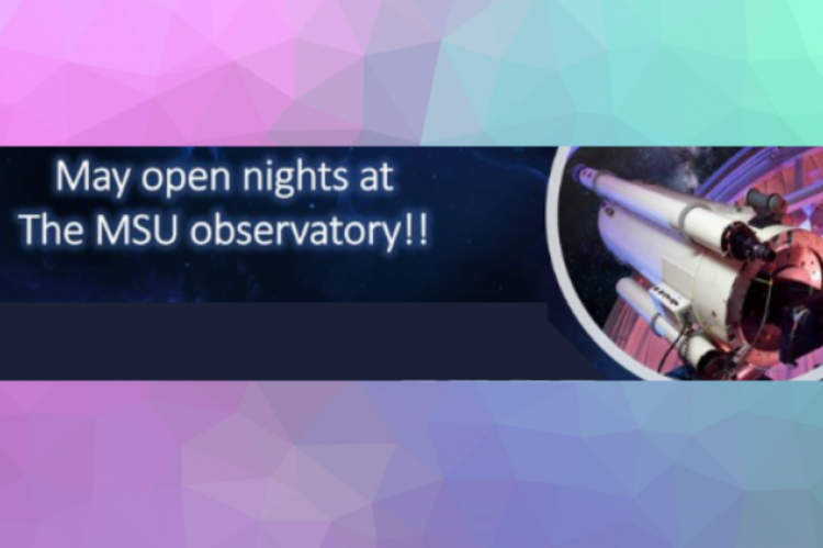 May MSU Observatory Header Image