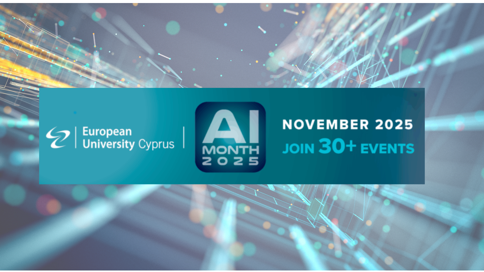 European University Cyprus, AI Month 2025, November 2025, Join 30+ events