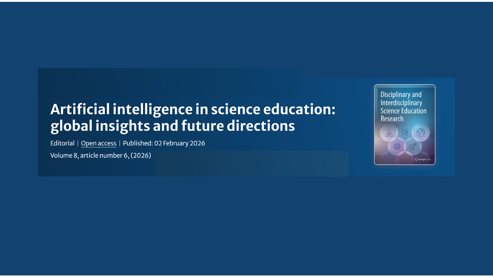 Artificial intelligence in science education: global insights and future directions, Interdisciplinary Science Education Research