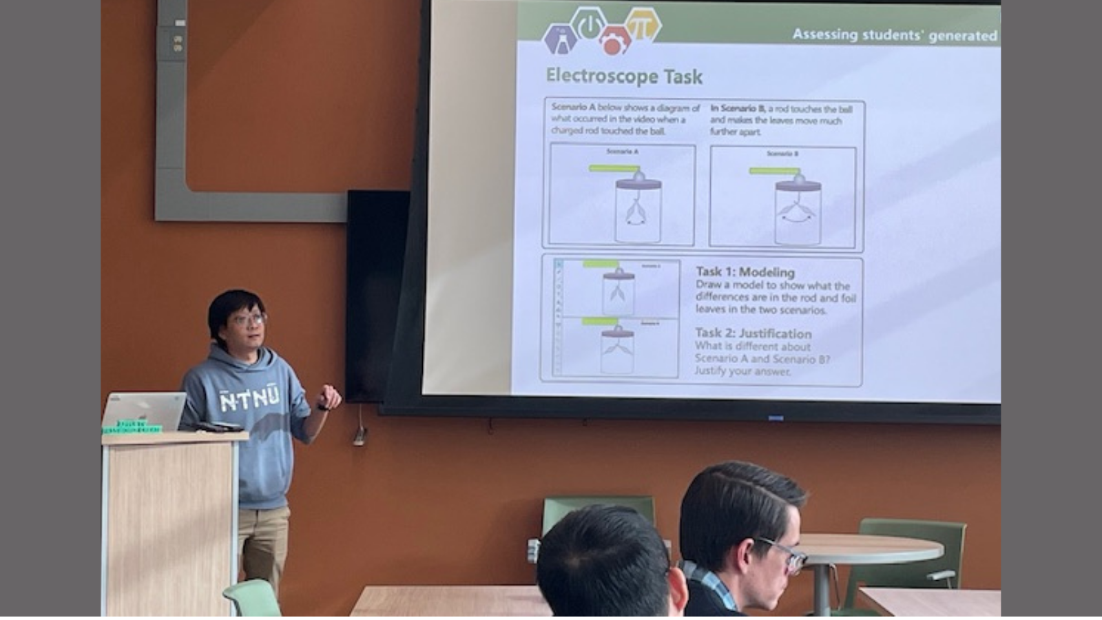 Mao-Ren Tseng giving presentation at CREATE Community Talk