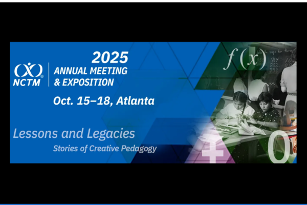NCTM logo; 2025 Annual Meeting & Exposition, Oct 15-18, Atlanta