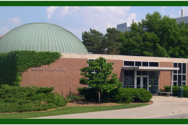 Photo of Abrams Planetarium on MSU campus