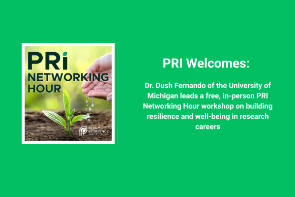 Dr. Dush Fernando leads a free, in-person workshop on building resilience and well-being in research careers