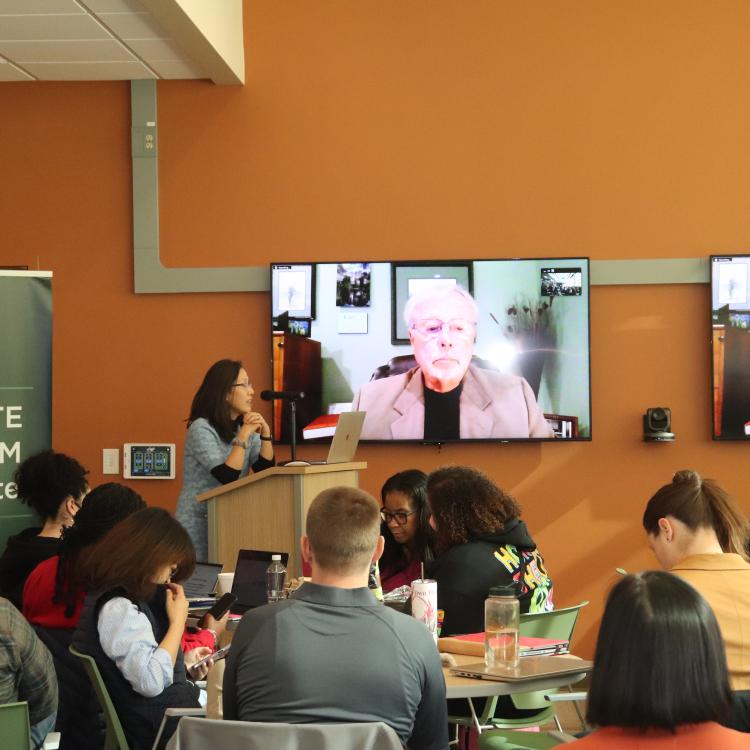 Stiggins on Zoom call