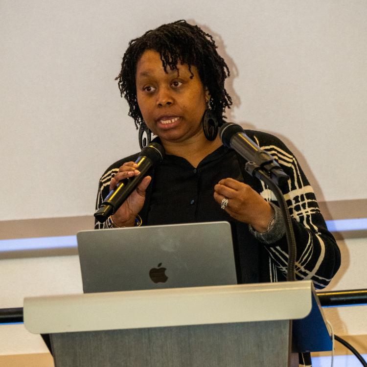 Detroit panelist speaking