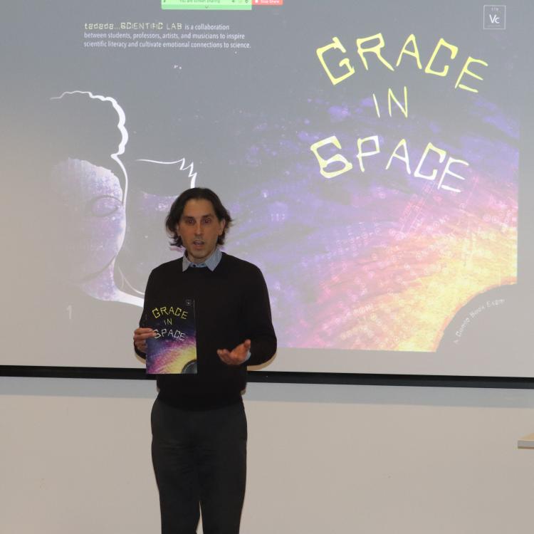 Stephen Meyers presenting