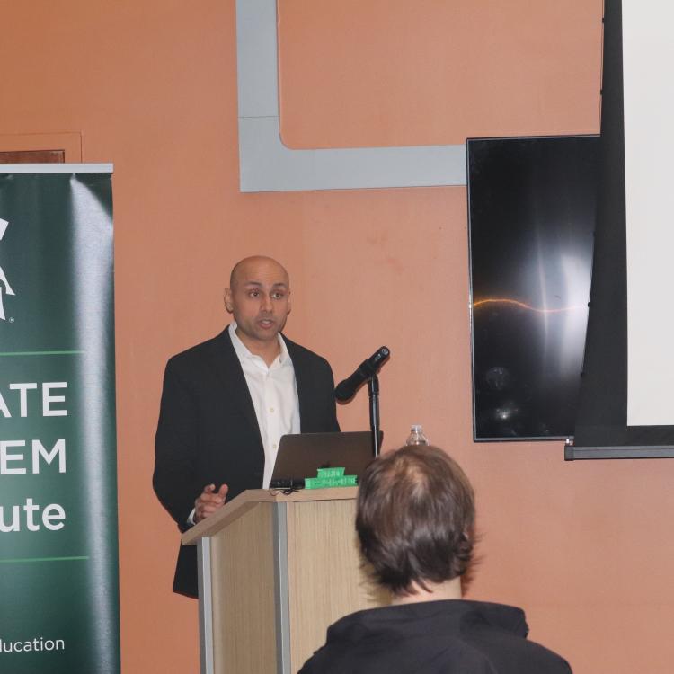 Niral Shah presenting