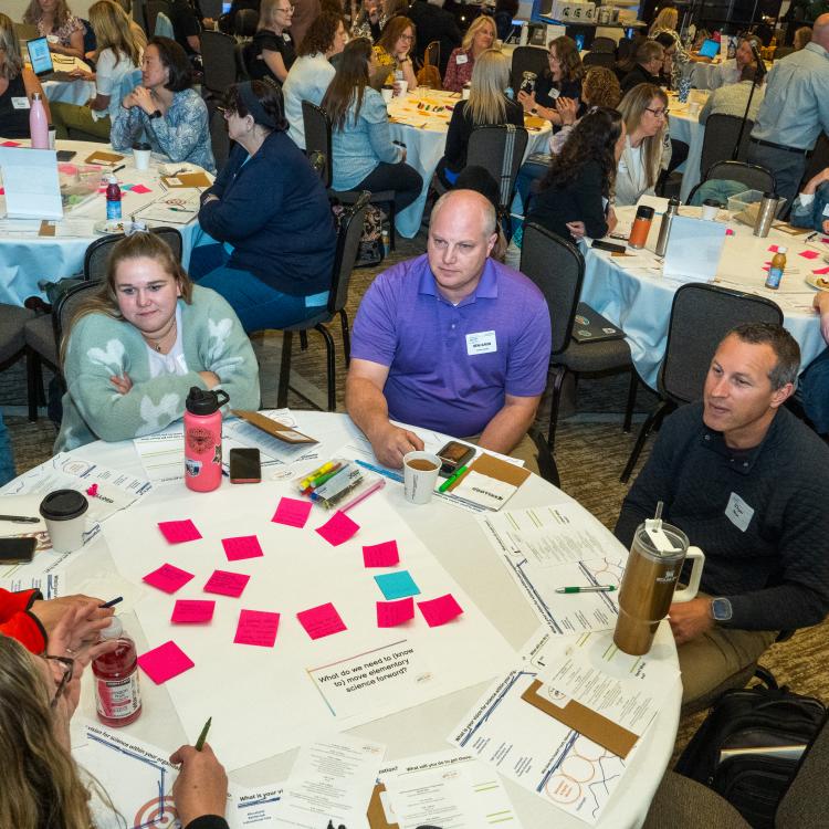 Attendees at a table