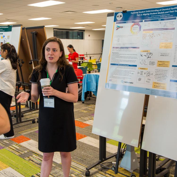 Veeda presenting poster