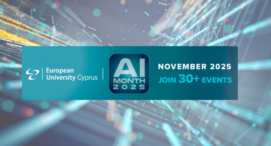 European University Cyprus, AI Month 2025, November 2025, Join 30+ events