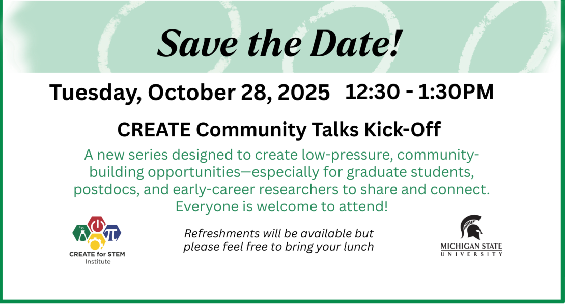 Save the Date, 10/28/25, 12:30-1:30pm, New series designed for low-pressure, community building opportunties