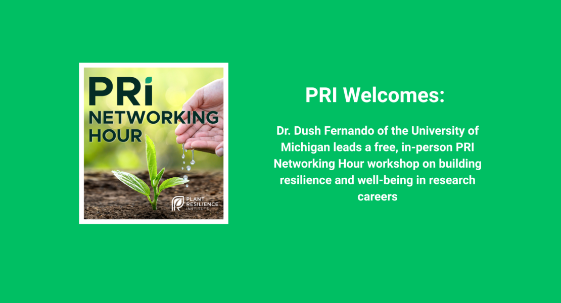 Dr. Dush Fernando leads a free, in-person workshop on building resilience and well-being in research careers